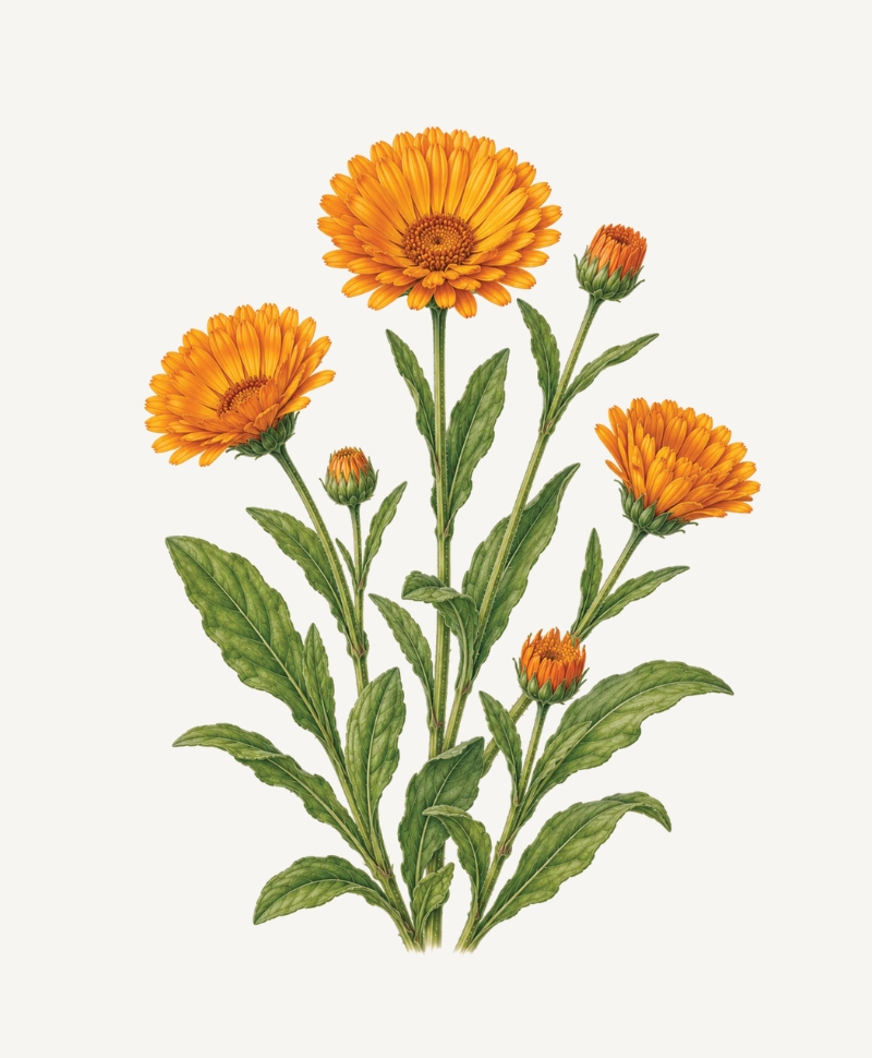 Calendula illustration