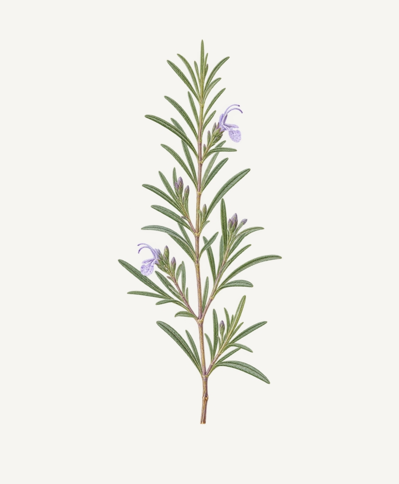 Rosemary botanical illustration